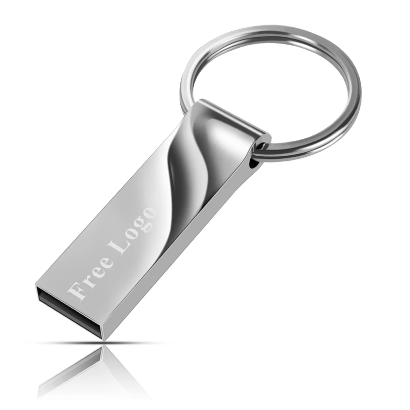 Новинка USB флеш-накопитель 32 ГБ металлическая флешка 16 серебряная карта памяти 64