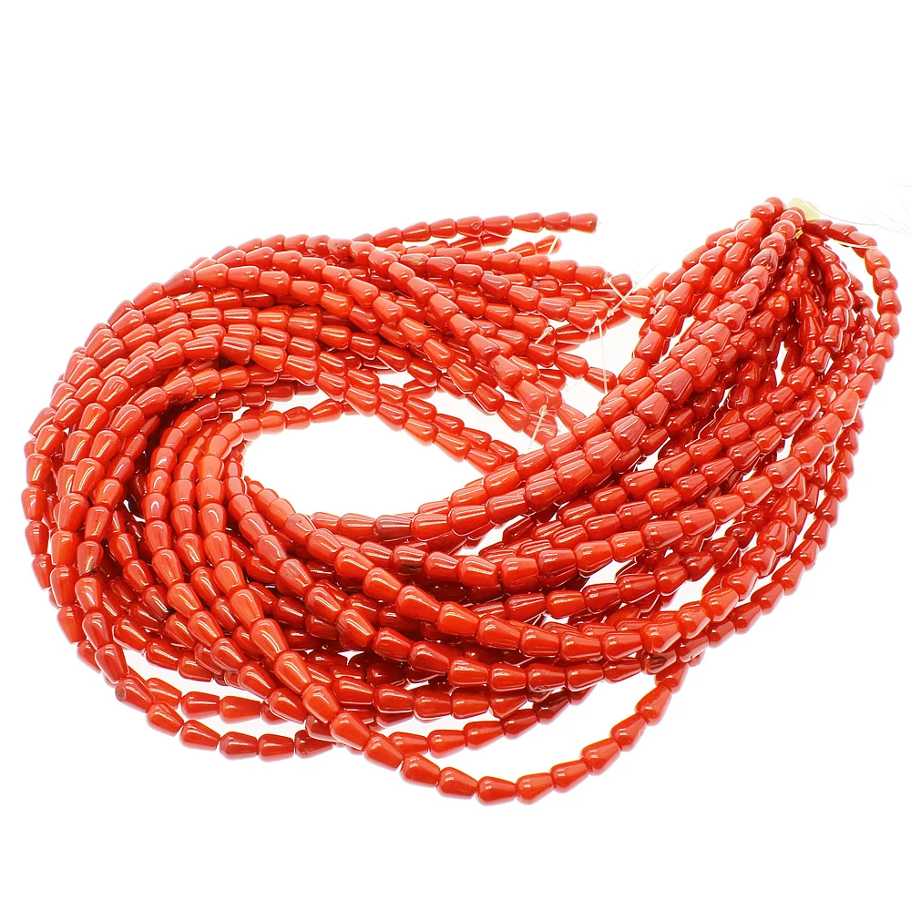 Изысканные натуральные коралловые бусины в форме чашки воды россыпью для
