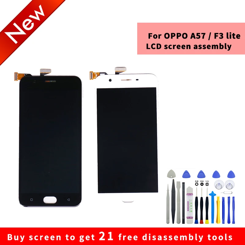 

For OPPO A57 F3 lite LCD display High quality HD brand new screen assembly with Disassembly tools