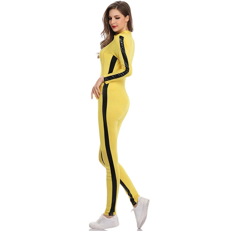 Детский костюм для косплея билатриса Reneecho Kill Bill желтый длинный комбинезон на
