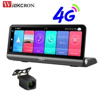4g car dash cam 8 0 inch ips gps navigation wifi android 8 1 ddr 2g32gb fhd 1080p dual lens rear view camera dvr video recorder
