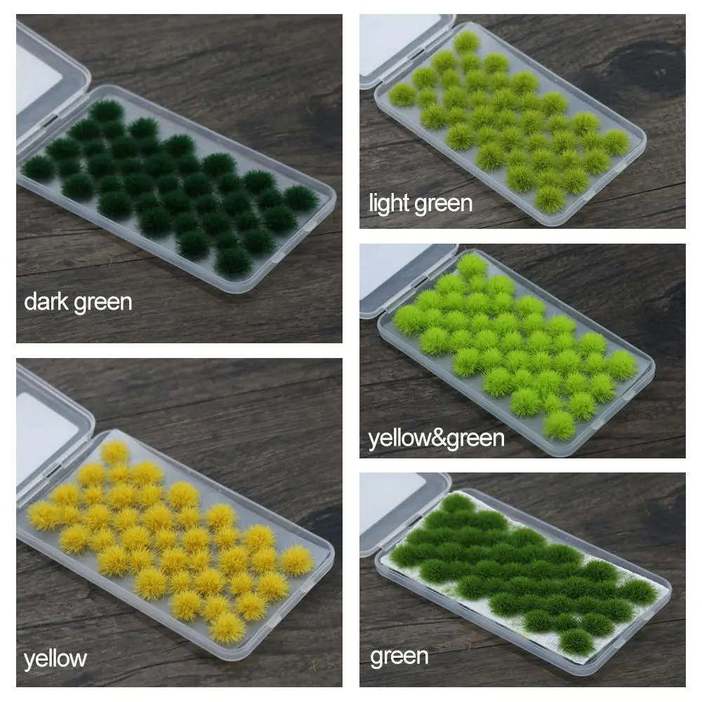 39/50PCS 5mm Simulation Model Sand Scene DIY Material Artificial Grass Tufts Miniature Bushes Plant Cluster Scenery Modeli | Дом и сад