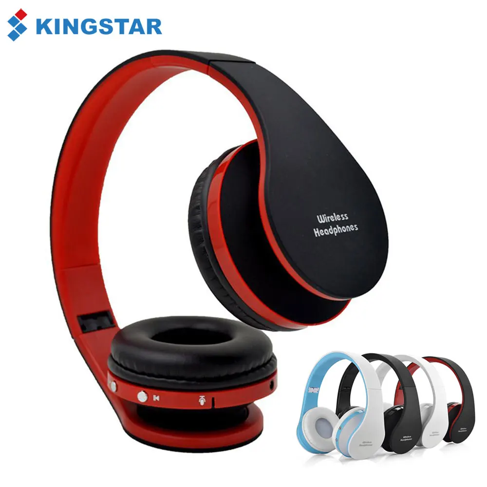 Беспроводные Складные Bluetooth наушники KINGSTAR спортивные стереонаушники с