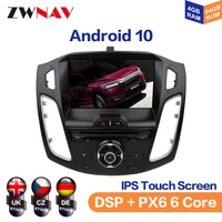 android 10 ips screen for ford focus 2012 2015 car multimedia player navigation audio radio stereo head unit gps 2din blueteeh