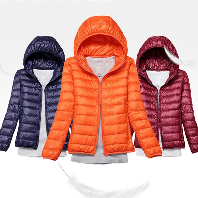 

Lightweight Padded Jackets Women's Jackets Spring 2021 Hooded Ultralight Quilted Coat for Warm Winter Down Coats Light Puffer