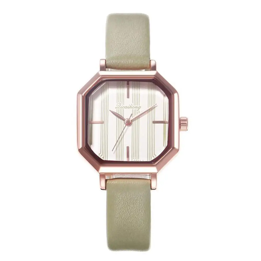 Горячая Распродажа женские квадратные часы креативные Модные Простые кварцевые