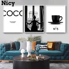 Современные женские картины, модные кокосовые котировки, девушка, настенное искусство, скандинавские плакаты и принты, Картина на холсте для гостиной, домашний декор