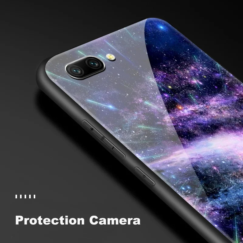 Чехол из закаленного стекла для huawei Enjoy 9s Honor 7A Pro 7C 7X 8A 8X9 10 Lite Magic 2 Play mate 20 Pro Nova2 3 4 Design Sky shell
