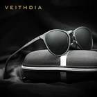 Солнцезащитные очки унисекс VEITHDIA, винтажные алюминиево-магниевые зеркальные очки с поляризационными стеклами, для вождения, UV400, в стиле ретро