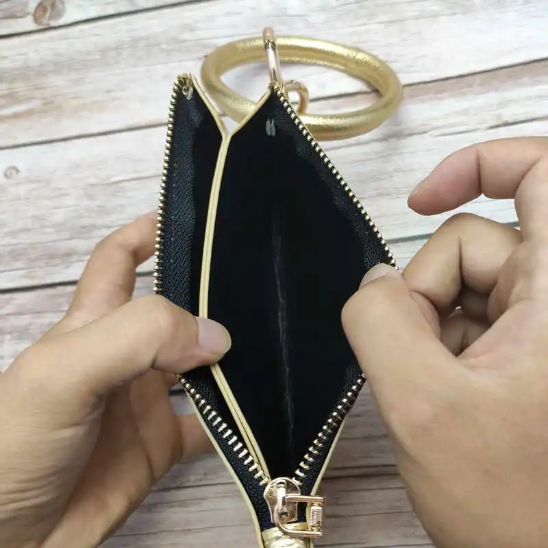 Круглый браслет из искусственной кожи, кошелек, клатч для телефона, браслет, брелки браслеты для женщин, девушек, украшения в подарок на год