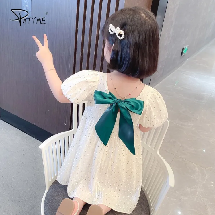 

Children's Clothing Girls Dresses Baby Girls Clothes Kids Summer 2021 Princess Girls Casual Floral Dress Midi Sundress