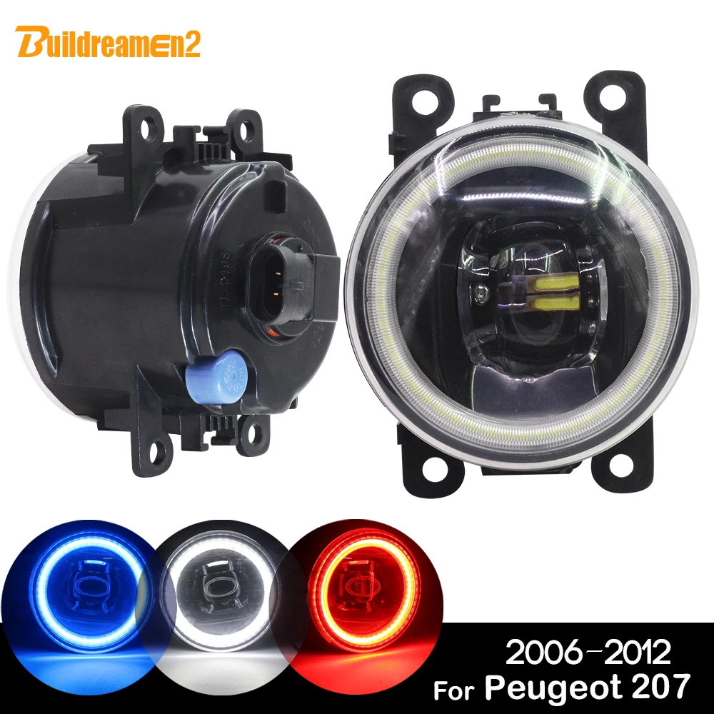 Buildreamen2 для Peugeot 207 автомобиля H11 Светодиодный ная лампа 2006 лм противотуманные