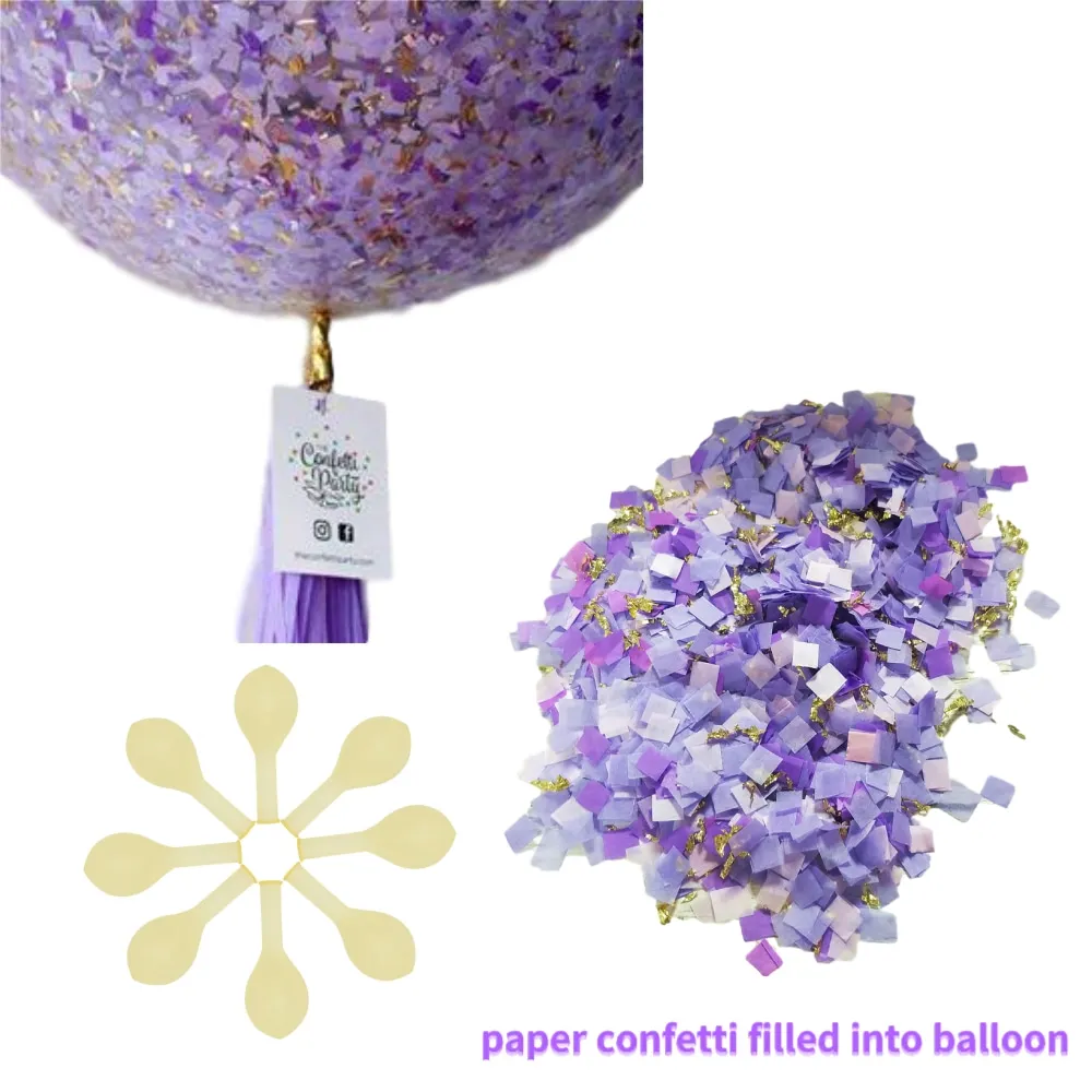 

Ideaco Party Purple Lavender Glitter Gold Baby Shower Purple Bridal Shower Decorations Snow or Sea Theme Party Decor