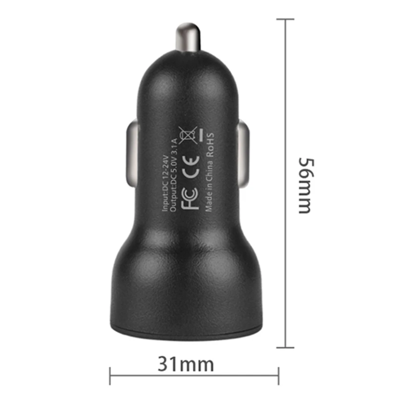 DC 12V 24V двойной зарядное устройство USB цифровой светодиодный дисплей напряжения тока 2.1A адаптер