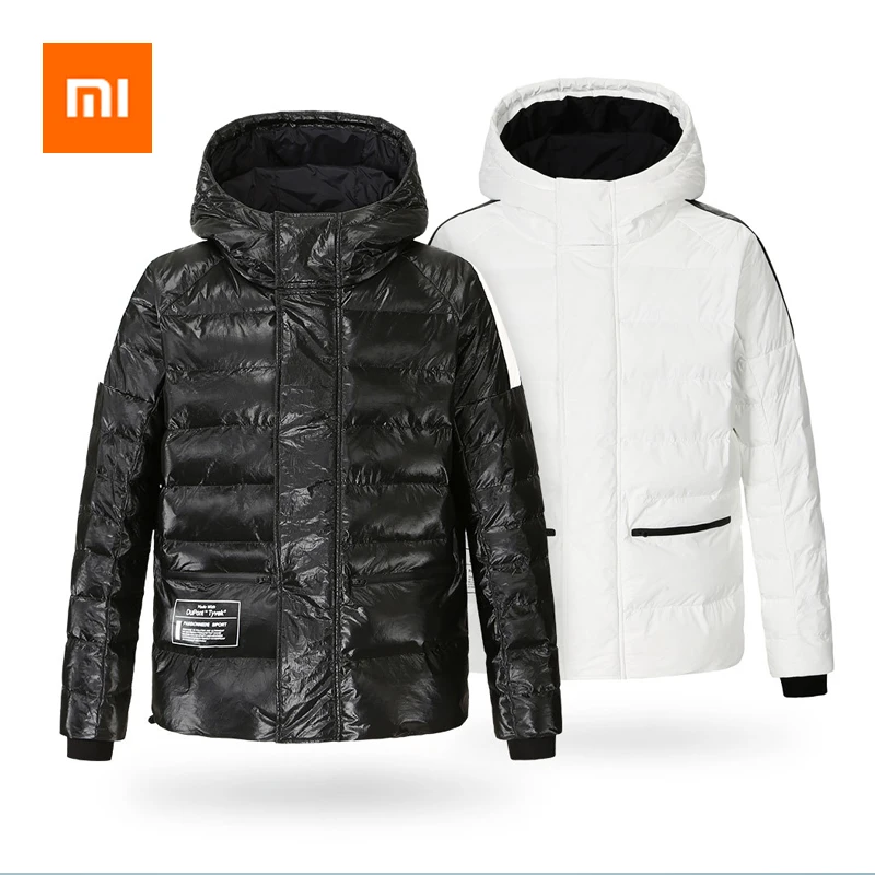 Xiaomi Uleemark Для Мужчин's DuPont Бумага стеганая куртка, предотвращающая контакт с экраном водонепроницаемые, влажность-доказательство стиральная Теплая зимняя кофта пальто