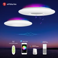 offdarks smart led ceiling lights wifi voice control app control rgb dimming bluetooth speaker ceiling lamp kitchen living room