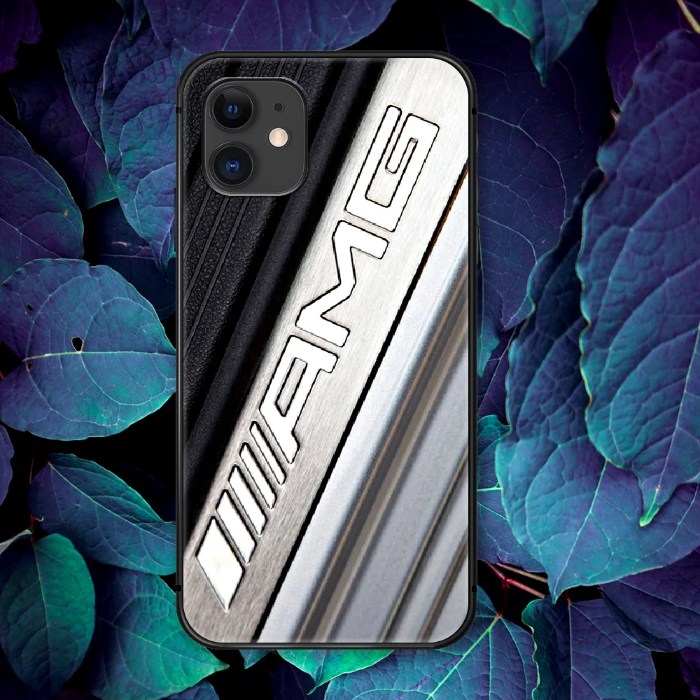 

Amg Sport Luxury Cool Car Phone Case For IPhone 4 4s 5 5S SE 5C 6 6S 7 8 Plus X XS XR 11 12 Mini Pro Max 2020 black Back Soft