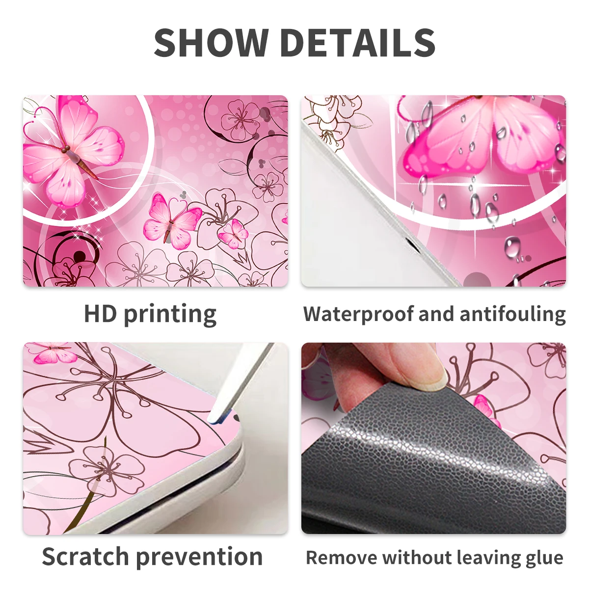 Наклейка для ноутбука Обложка художественная наклейка совместимая с HP Dell Lenovo Apple