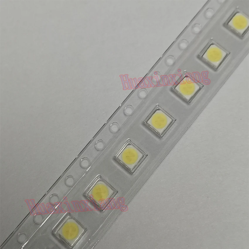 100 шт./лот LG SMD LED 3535 6 в 2 Вт холодный белый Высокая мощность для подсветки
