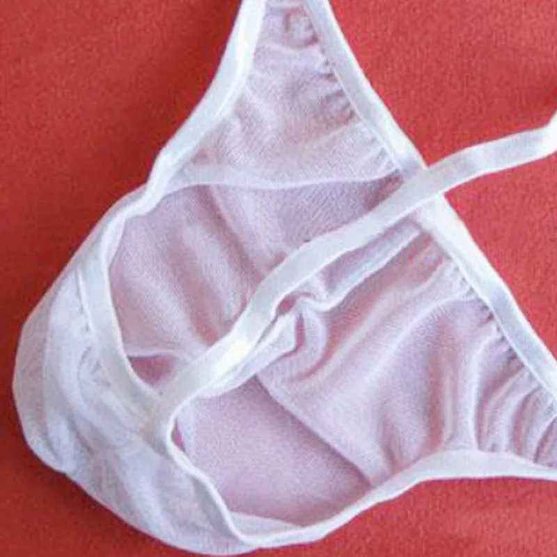 Мужские трусы брифы с отверстием для пениса черные шелковые открытым мешочком