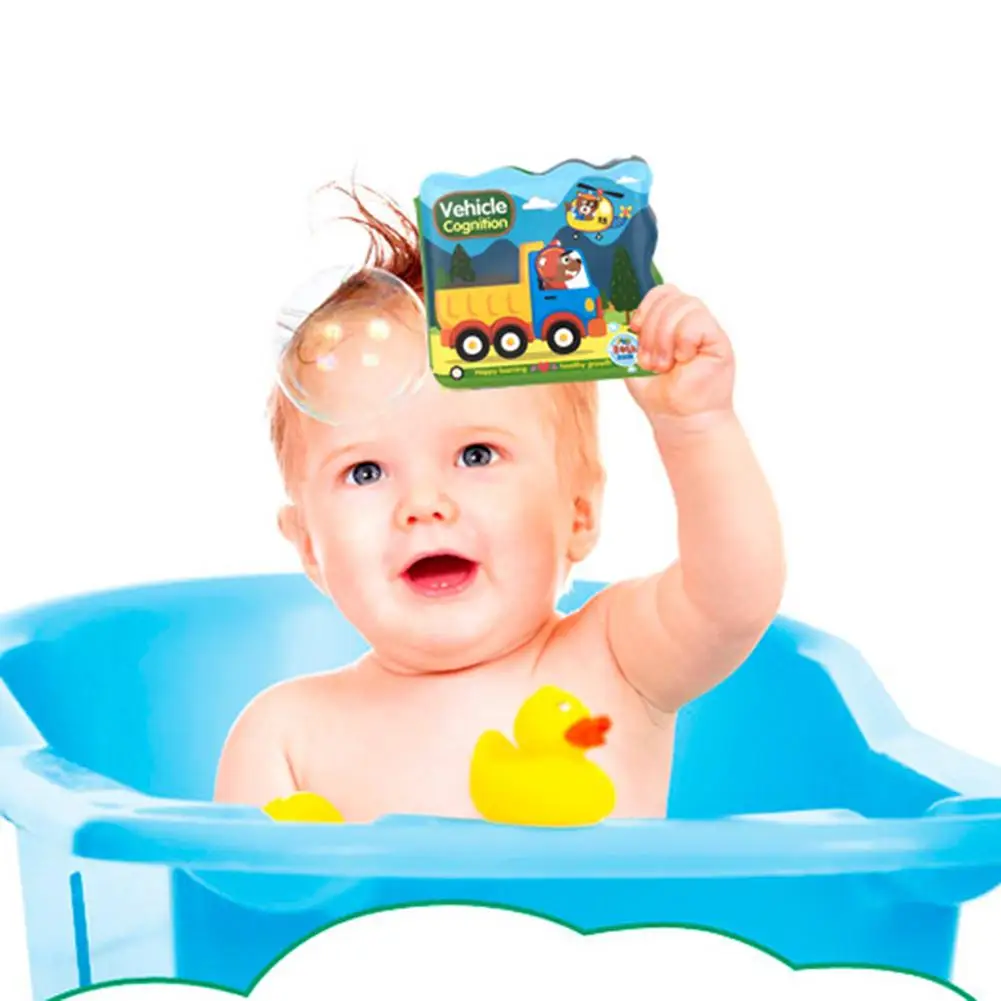 Cartoon Animal Sports Waterproof EVA BB Device Baby Bath Book Education Toy