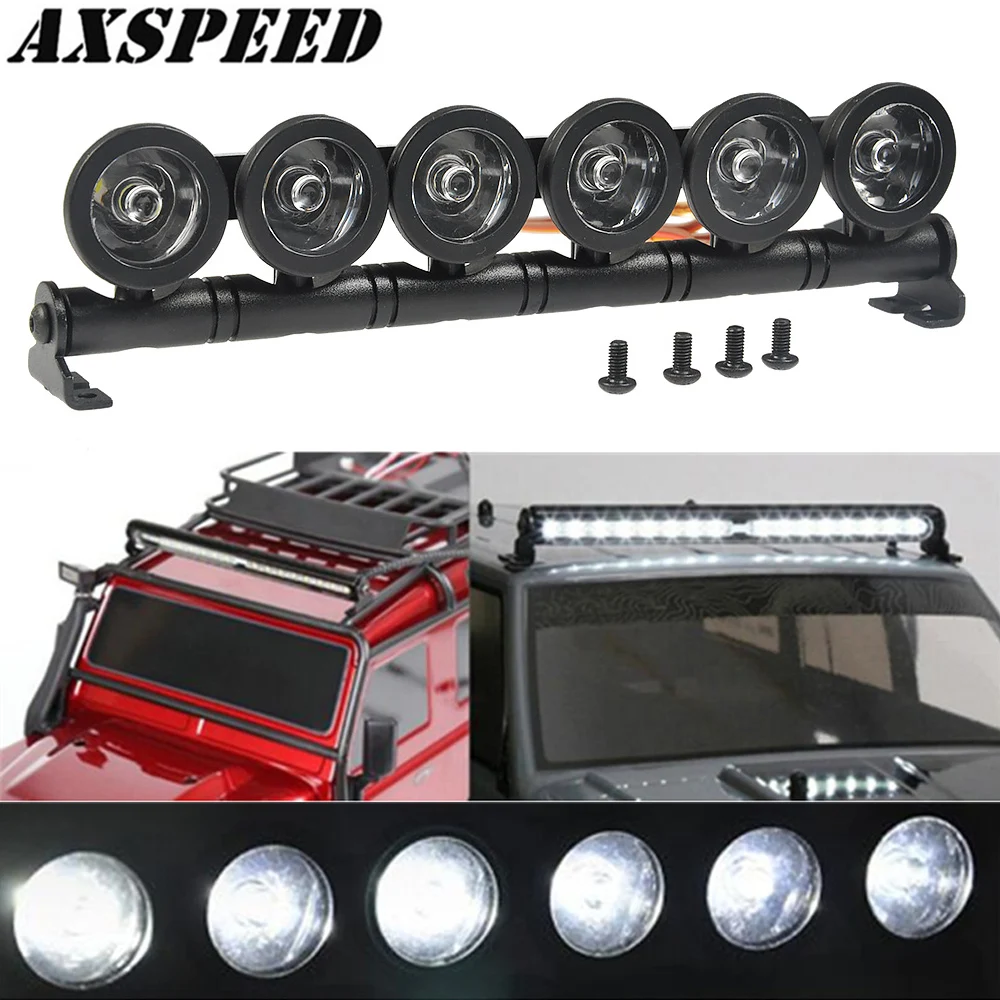AXSPEED RC автомобиль светодиодный потолочная лампа фары бар без защитного кожуха 6