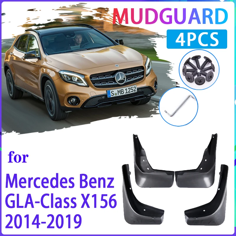 

Car Mud Flaps for Mercedes Benz GLA Class X156 2014~2019 180 200 220 250 260 45 Mudguard Splash Guards Fender Auto Accessories
