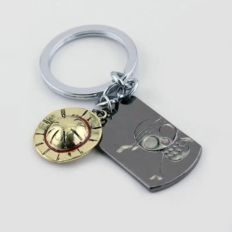 Брелок с эмалью из сплава цельный брелок японским аниме шляпа Луффи Хоба