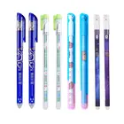 8 шт. 0,5 мм0,38 мм стираемая ручка Творческий Моющиеся Многоразовые стержень ластик Kawaii написание гель игла для чернил ручки школьные канцелярские принадлежности