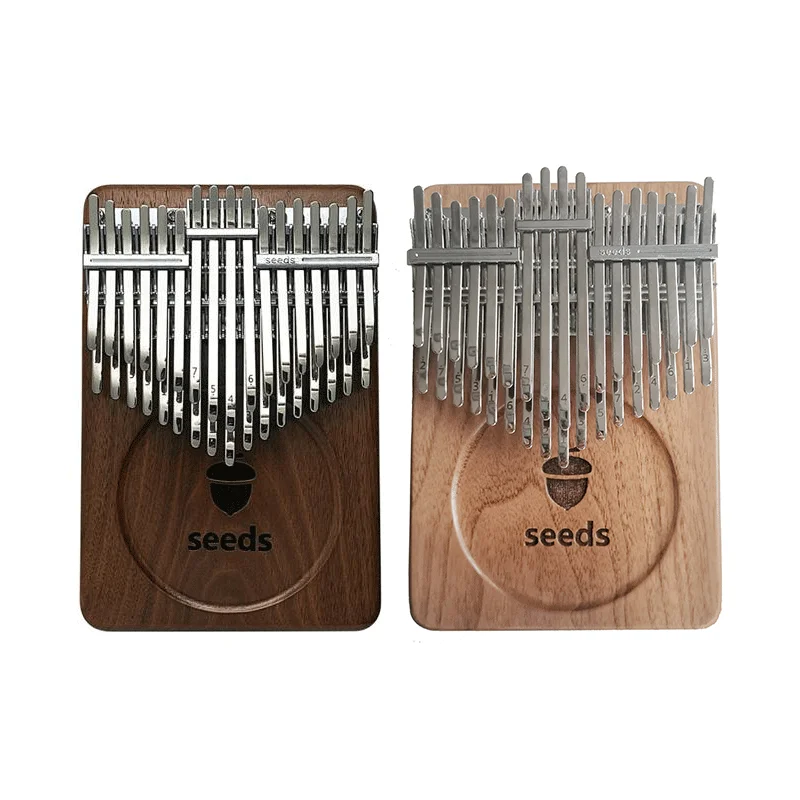 Seeds 34 Keys Pisces Kalimba 20 key Acacia  Black walnut Double-layerMusical instrument Keyboard Xylophone Beginner  Thumb piano