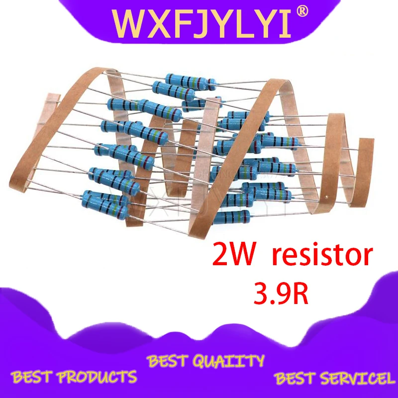 

20pcs 3.9 ohm 2W 3.9R 3R9 Metal film resistor