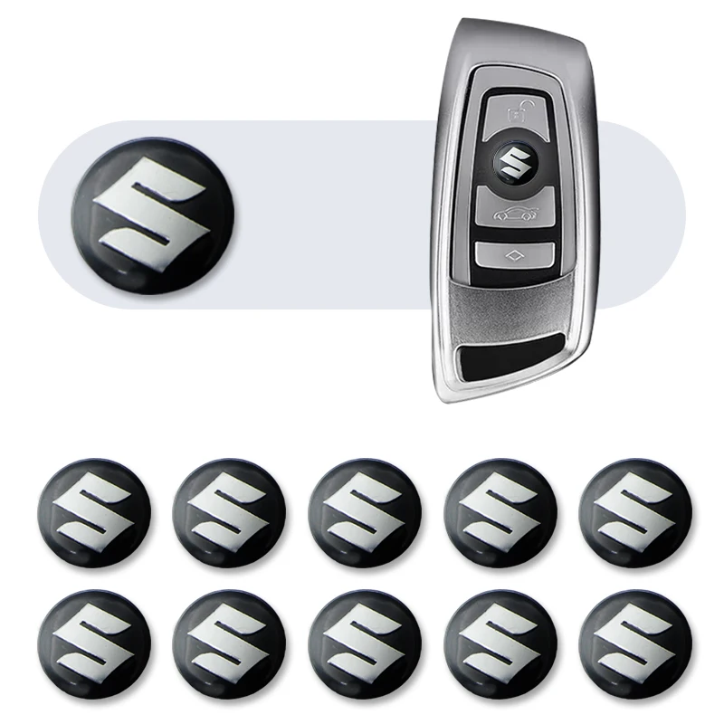 10 шт. 14 мм дистанционного Управление ключ эмблема логотип наклейка для Suzuki Jimny VITARA