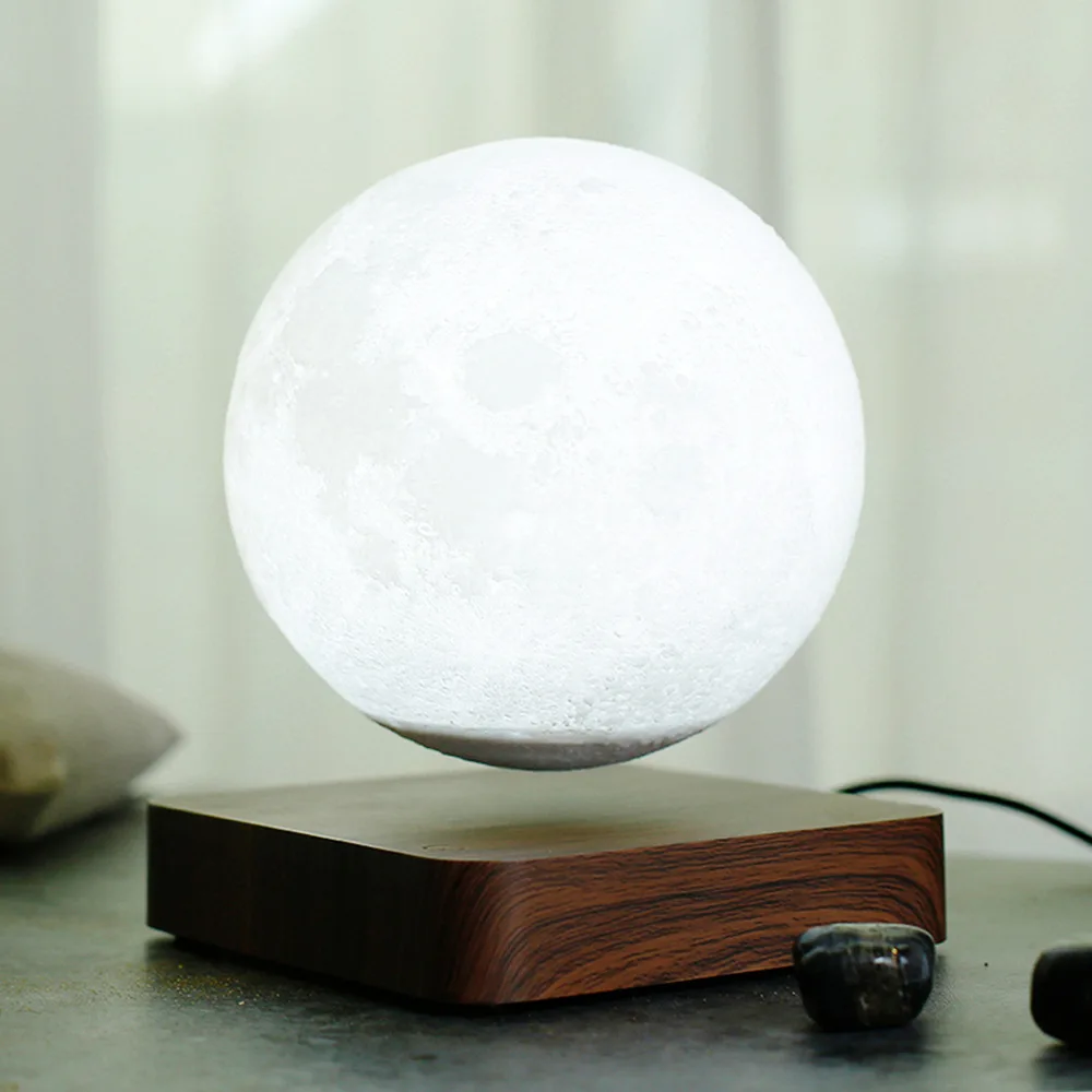 구매 2021 새로운 Led 크리 에이 티브 3D 자기 부상 문 램프 밤 빛 회전 Led 문 부동 램프 홈 장식 휴일 선물