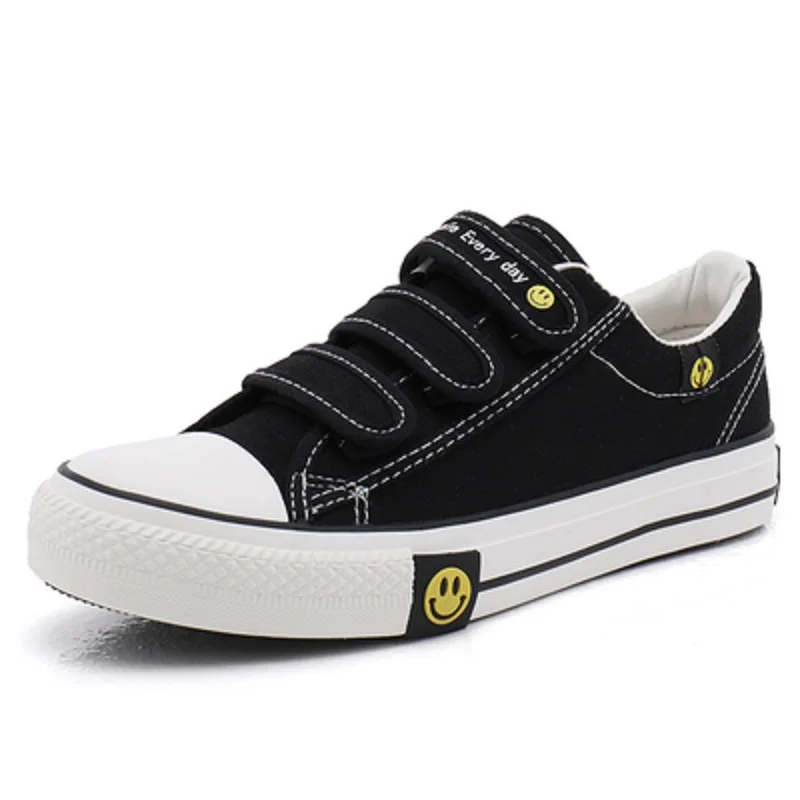 

ZEEKSON Summer Men's Shoes Breathable Trend Canvas Shoes Korean Personality Solid Color Casual Shoes Velcro White Shoes