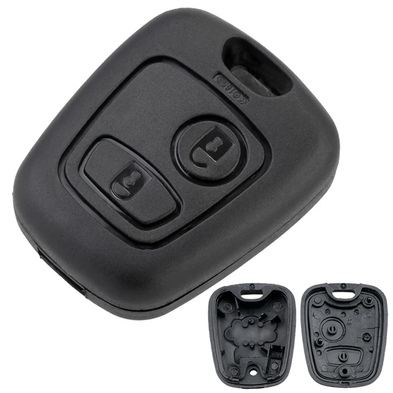 1Pcs 2 Bottoni Auto Chiave A Distanza Borsette Con 307 Lama Misura Per Citroen C1/C2/C3/C4/Xsara Picasso / Peugeot 307 / 107 / 207 / 407