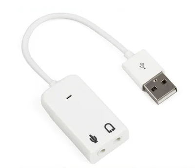 Бесплатный накопитель USB внешняя звуковая карта кабель наушники конвертер