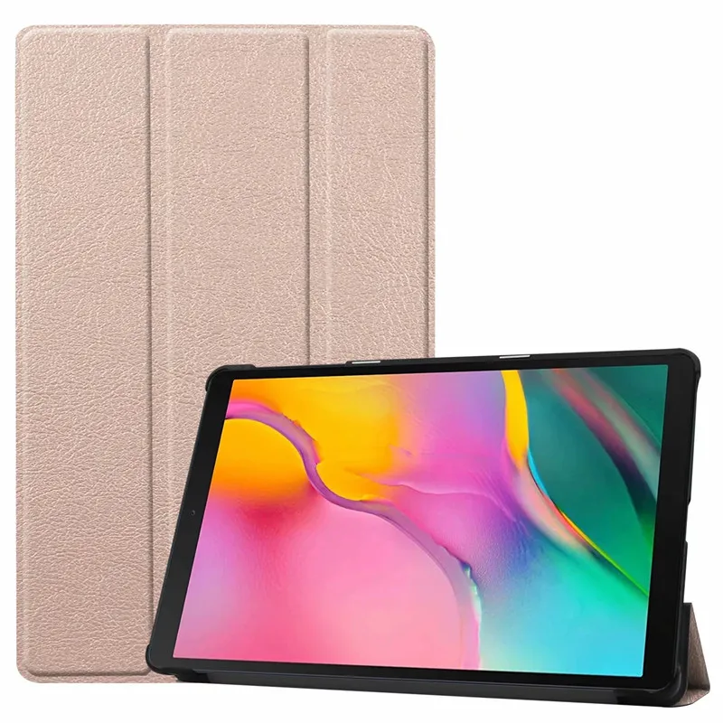 Кожаный чехол для Funda Samsung Galaxy Tab A 10 1 2019 с трехслойной подставкой планшета T510
