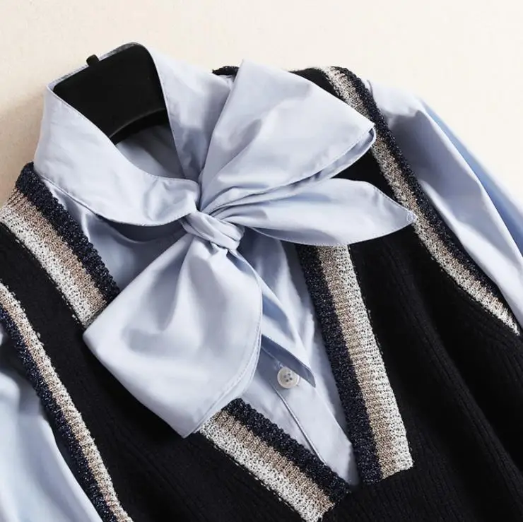 Новинка Осень 2019 Женская одежда в европейском и американском стиле рубашка с