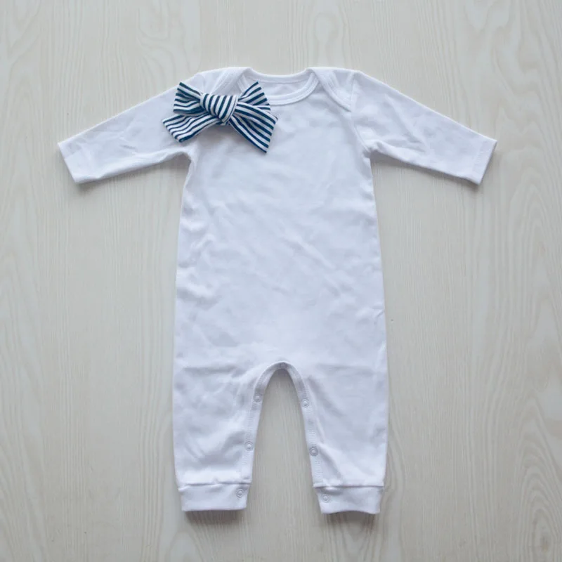 Детский комбинезон из органического хлопка с бантом для девочек весенняя одежда