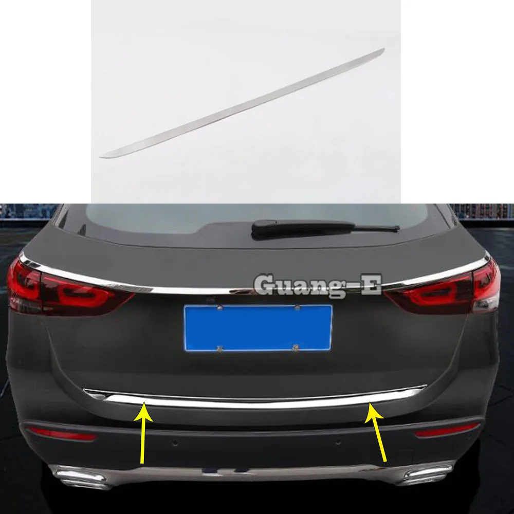 

For Mercedes Benz GLA 2015 2016 2017 2018 2019 Car Sticks Cover Stainless Steel Rear Door Tailgate Frame Plate Trim Parts