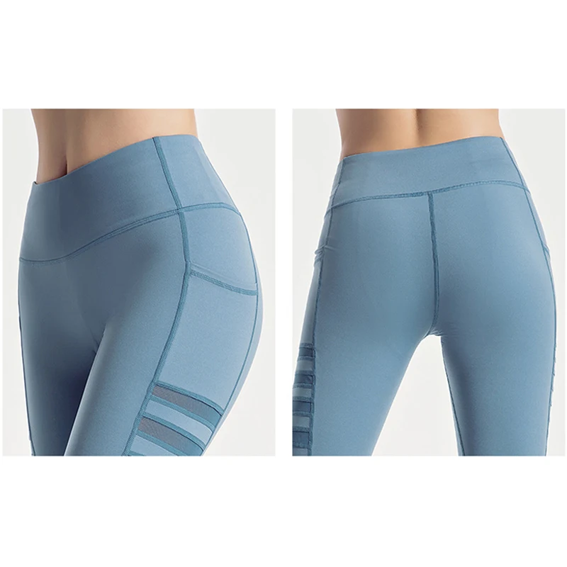 2 0 сетчатые полосатые штаны для йоги и фитнеса мягкие женские спортивные