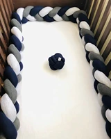 baby bed bumper braid knot pillow cushion crib cot protector infant bebe bedding set baby boy girl room decor