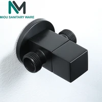 Black G1 2  Brass Faucet Adapter Bathroom Shower Faucet Accessories Water Diverter Way Filling Valve
