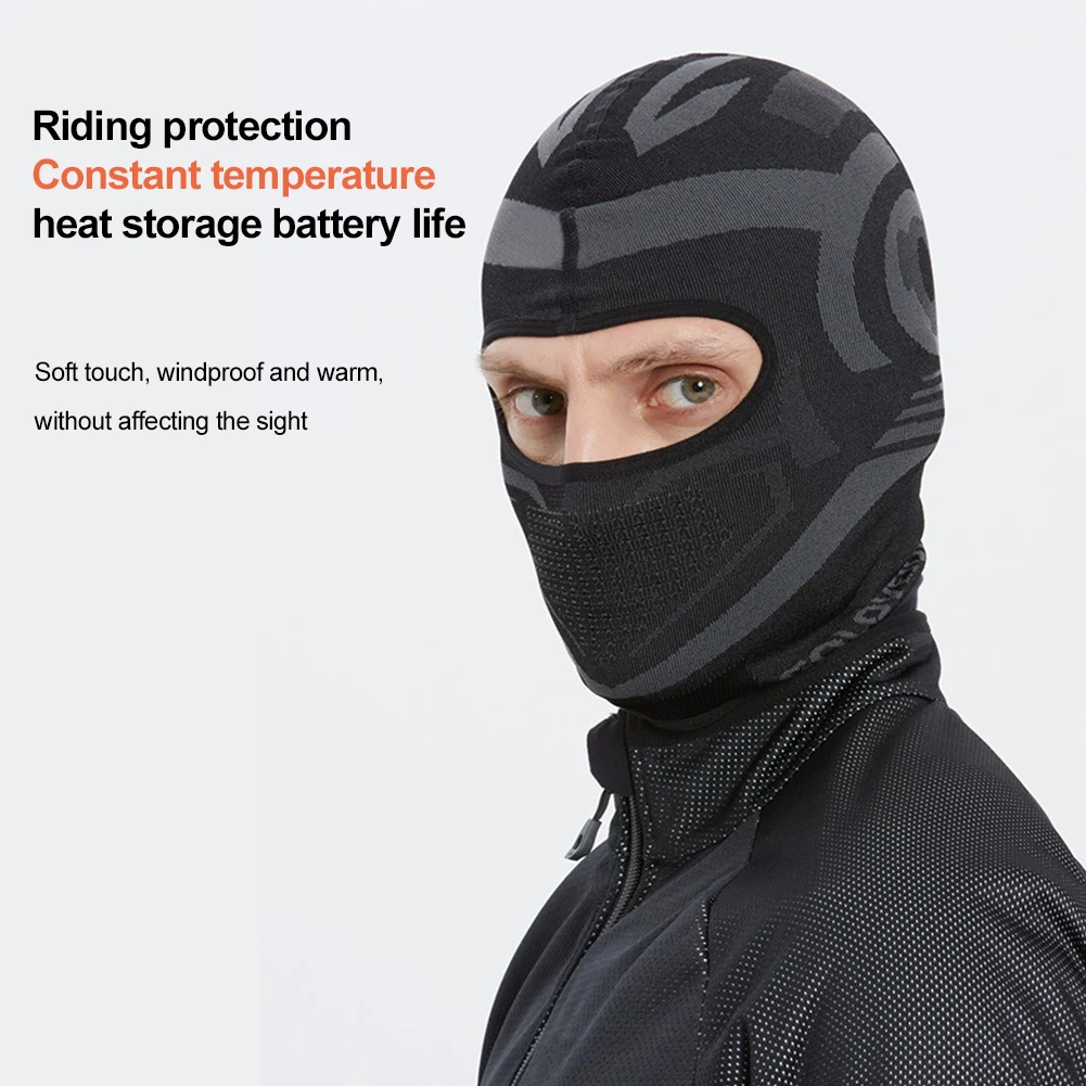 Маска велосипедная унисекс теплая высокоэластичная Нескользящая многоразовая