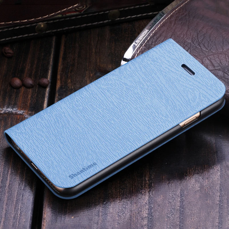 Light blue Чехол для телефона из искусственной кожи с текстурой под дерево для Infinix S4 X626, флип-чехол-книжка для Infinix S4 X626, деловой чехол, Мягкая силиконовая задняя крышка - Цвет: Light blue