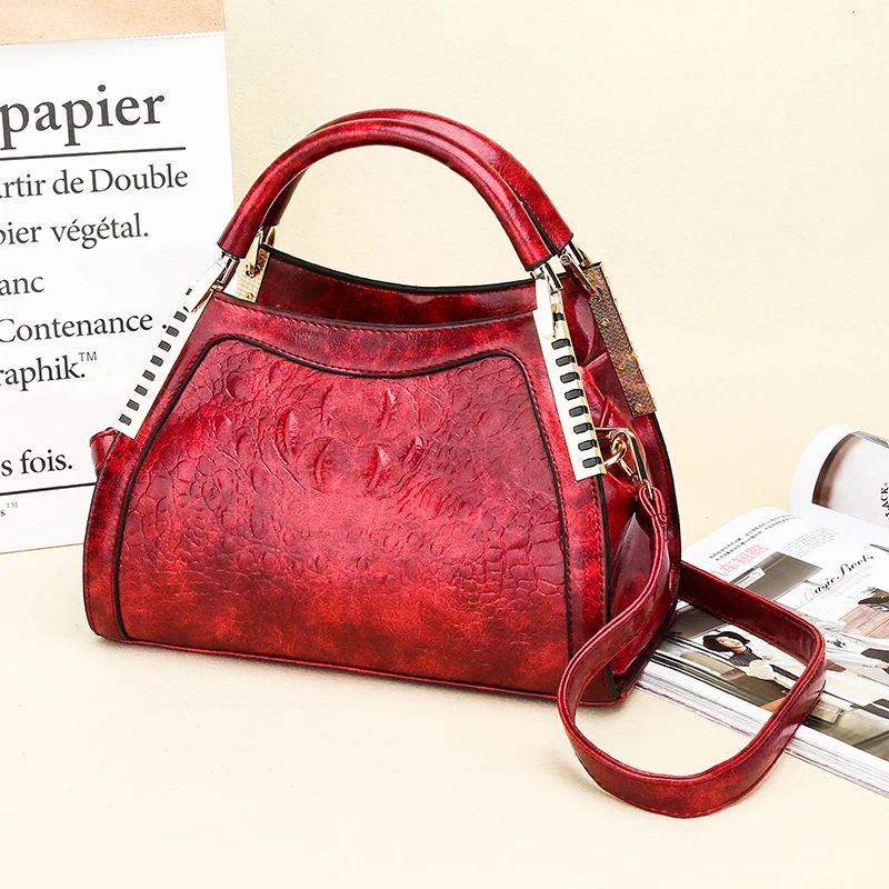 Gykaeo New Luxury Handbags Women Bags Designer Fashion Crocodile Pattern Shoulder Bag Ladies Party Messenger Bags Bolsa Feminina