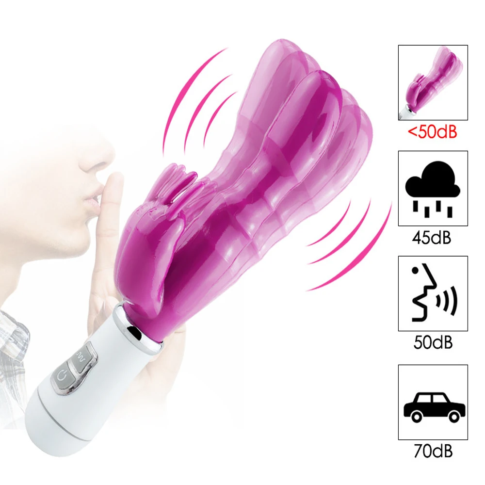 12 Скоростей G Spot фаллоимитатор вибратор кролик Стимулятор клитора эротический