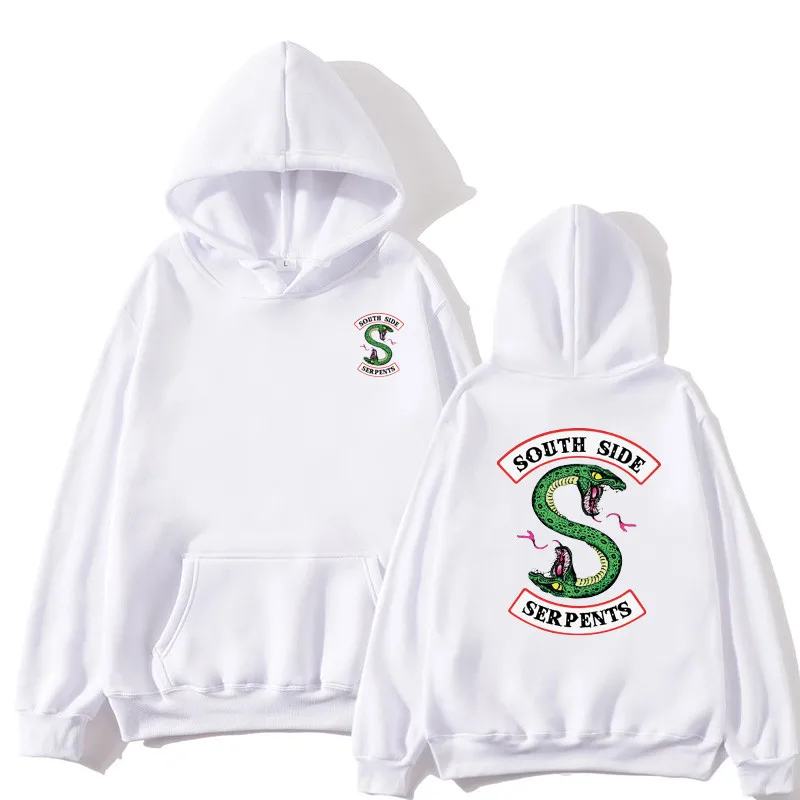 Толстовка с капюшоном Riverdale для мужчин и женщин свитшоты оверсайз надписью South Side