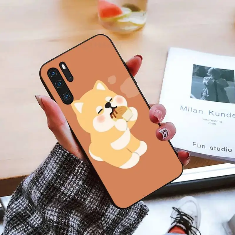 

Cute Shiba Inu Corgi Phone Cases For Huawei honor Mate mate P 10 9X 10i 20 30 40 y7 lite pro p smart 2019