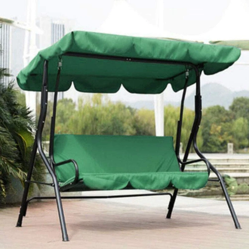 

Canopy Swing Top Cover & Swing Seat Cover, 3 Seater Patio Swing Chair Canopy Top Cover for Garden Terrace Seat Hammock